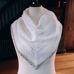 Hand Stitched Lace Shawl